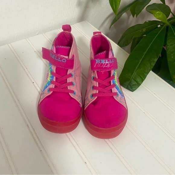 Dreamworks TROLLS Hello Happy Light-Up Girls High Top Kid Sneakers Size 12 - Picture 2 of 7